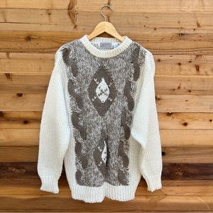 Vintage Acrylic Chunky Knit Sweater